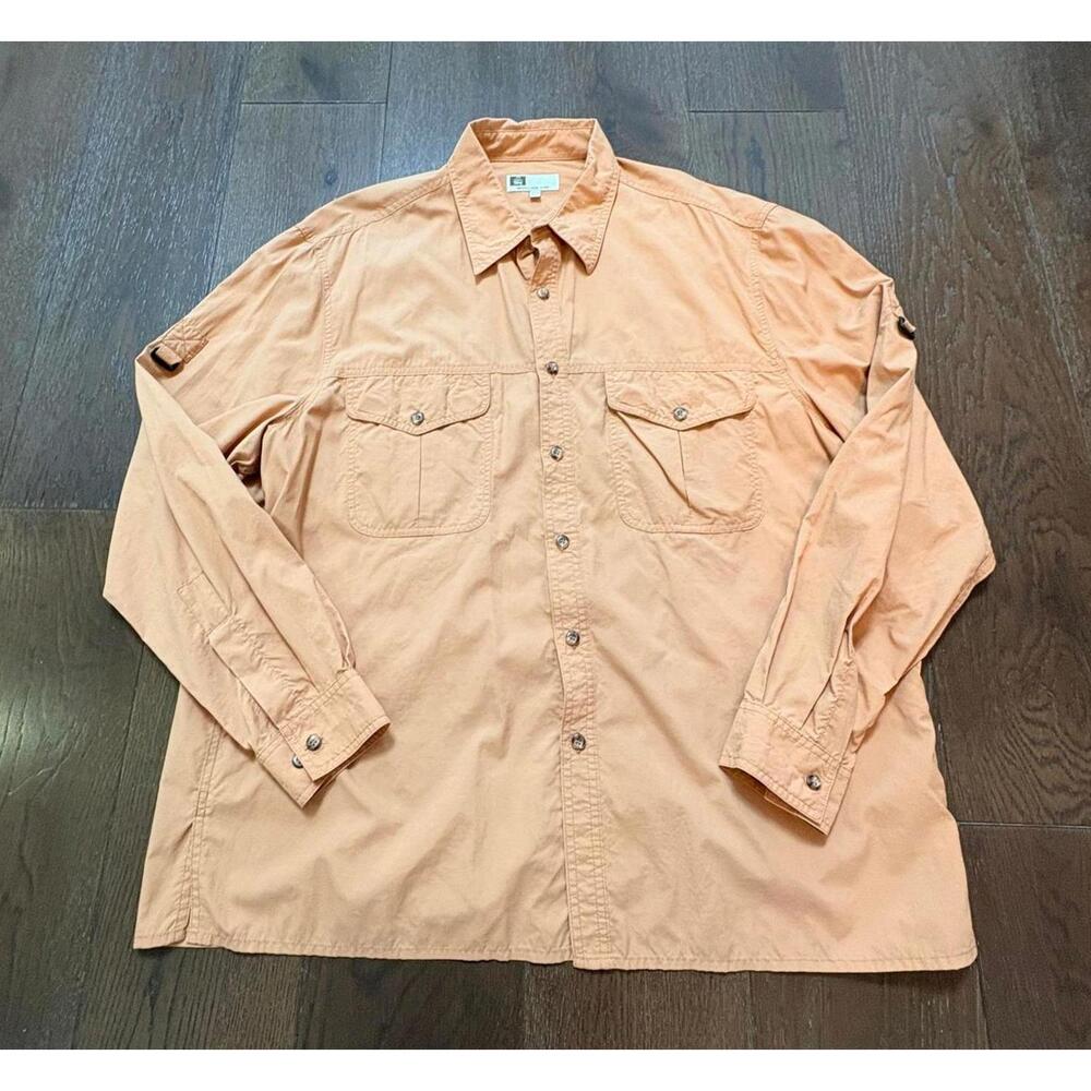 Tilley Endurables Safari Shirt Men's 2XL Orange Long Sleeve